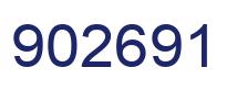 Number 902691 blue image