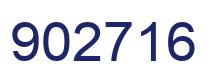 Number 902716 blue image