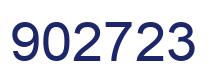 Número 902723 imagen azul