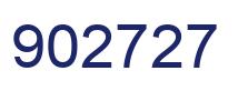 Número 902727 imagen azul