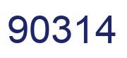 Número 90314 imagen azul