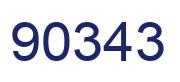 Number 90343 blue image