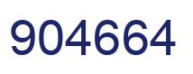 Number 904664 blue image
