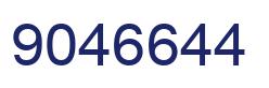 Number 9046644 blue image