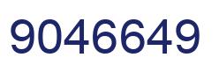 Number 9046649 blue image