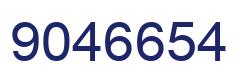 Number 9046654 blue image