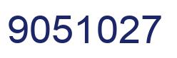 Number 9051027 blue image