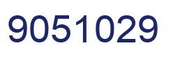 Number 9051029 blue image