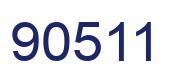 Número 90511 imagen azul