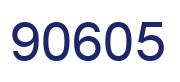 Number 90605 blue image