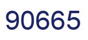 Número 90665 imagen azul
