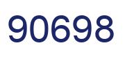 Number 90698 blue image
