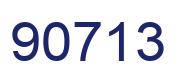 Número 90713 imagen azul