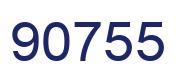 Number 90755 blue image