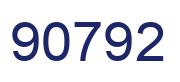 Número 90792 imagen azul
