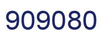 Número 909080 imagen azul
