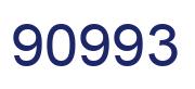 Number 90993 blue image