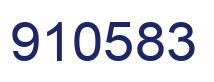 Number 910583 blue image