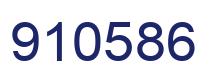 Number 910586 blue image