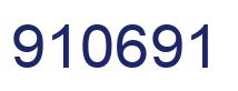 Number 910691 blue image