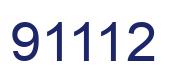 Number 91112 blue image