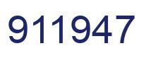Number 911947 blue image