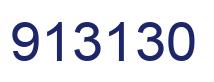 Number 913130 blue image