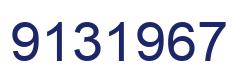 Number 9131967 blue image