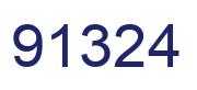 Number 91324 blue image