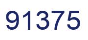 Number 91375 blue image