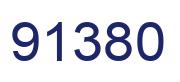 Number 91380 blue image