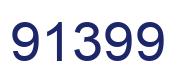 Número 91399 imagen azul