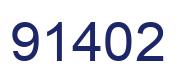 Número 91402 imagen azul