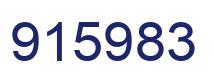 Number 915983 blue image