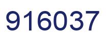 Number 916037 blue image