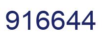 Number 916644 blue image