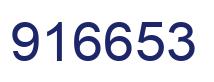 Number 916653 blue image
