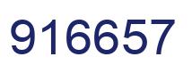 Number 916657 blue image