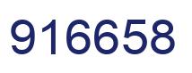 Number 916658 blue image