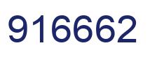 Número 916662 imagen azul
