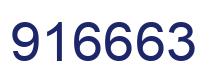 Número 916663 imagen azul