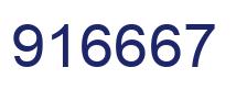 Número 916667 imagen azul