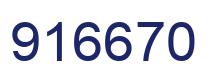 Número 916670 imagen azul