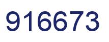 Number 916673 blue image