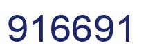 Number 916691 blue image