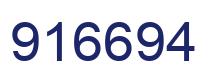 Número 916694 imagen azul