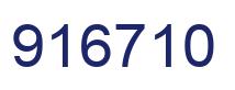 Número 916710 imagen azul