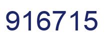 Number 916715 blue image