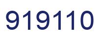 Number 919110 blue image