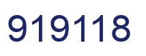 Number 919118 blue image